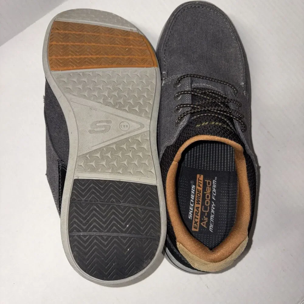 Skechers Men’s Relaxed Fit Elent Mosen Boat Shoe Black Size 12 E
